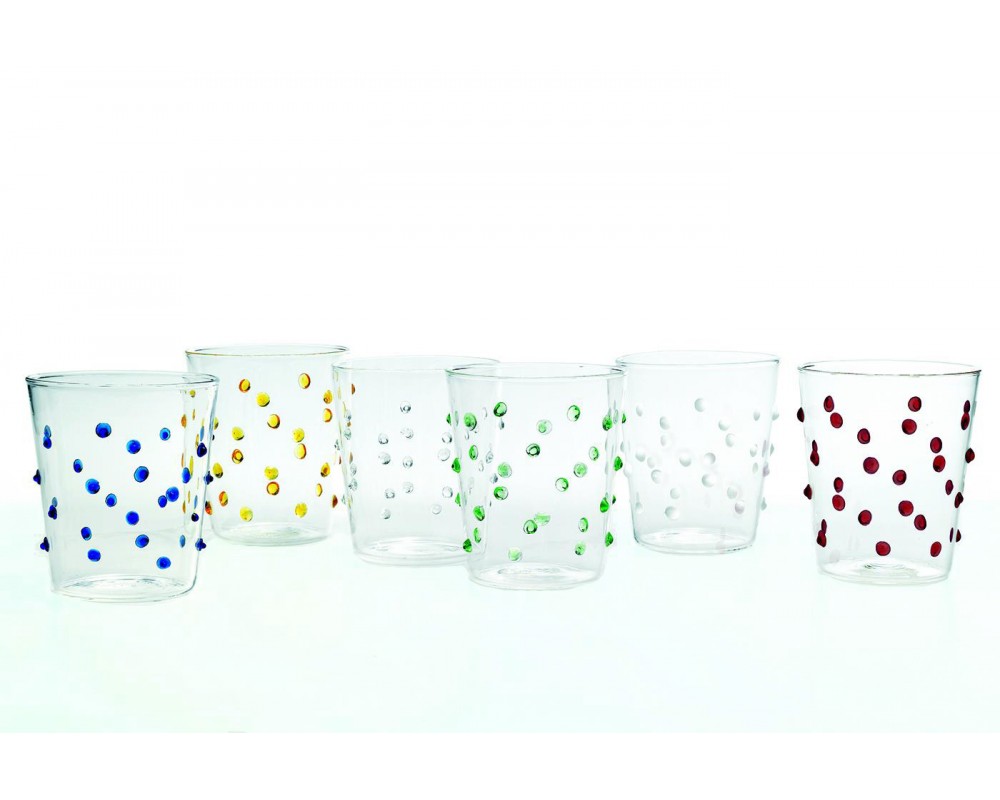 Набор из 6 разноцветных бокалов д/сока/воды "Party"